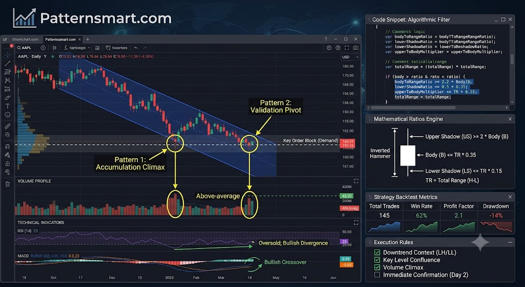 Trading the Inverted Hammer: An Institutional Guide to Bottoming Formations