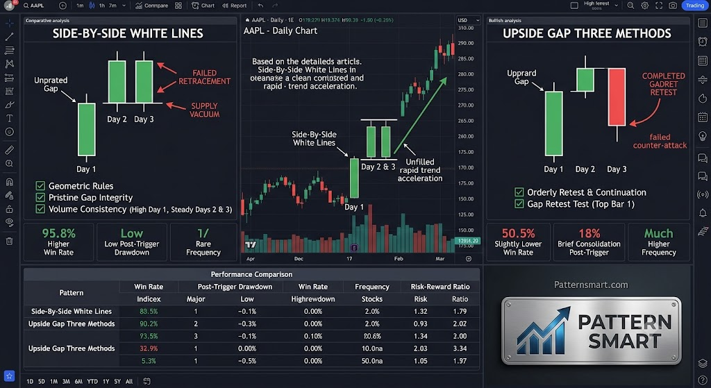Trading the Side-By-Side White Lines: An Institutional Guide to Trend Acceleration