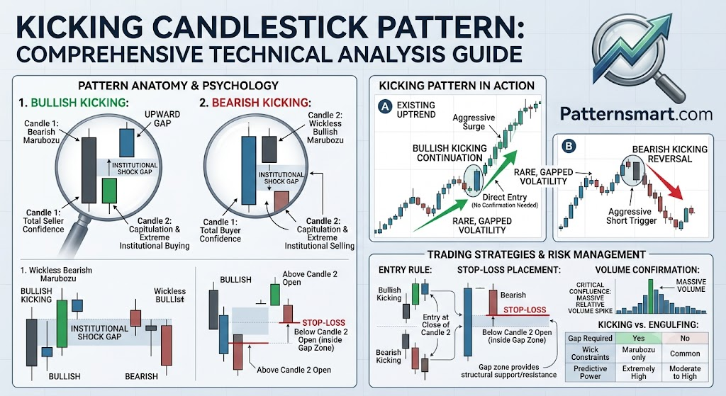 Kicking candlestick pattern