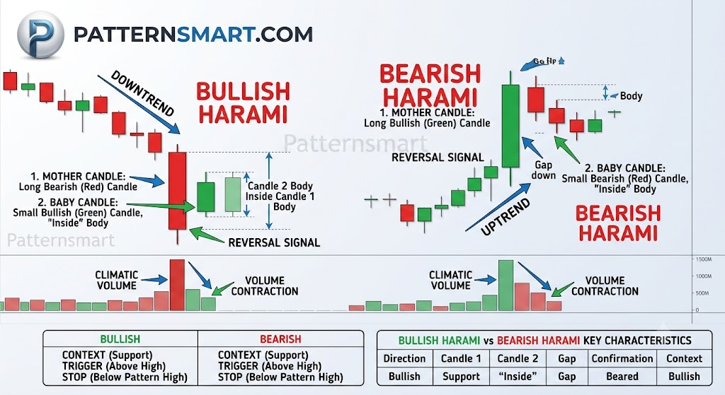 Harami candlestick pattern