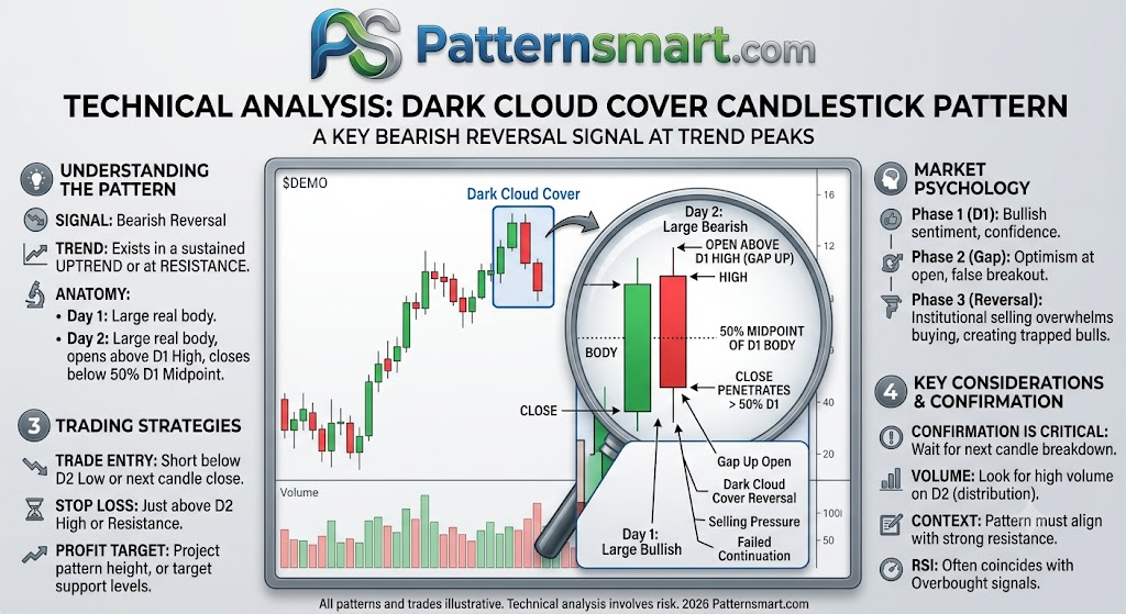 Understanding the Dark Cloud Cover candlestick pattern