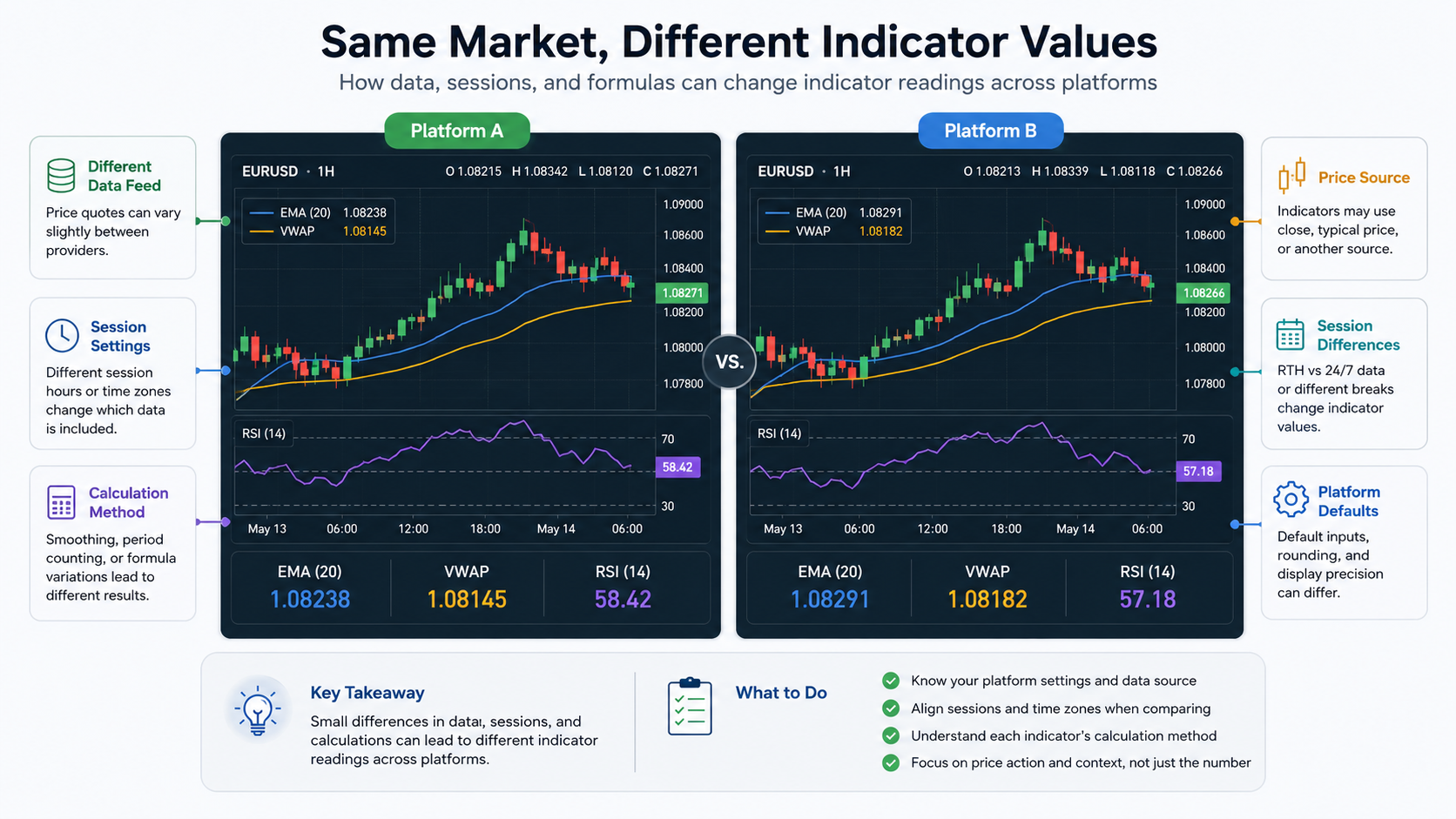 Why Indicator Values May Be Different Across Platforms