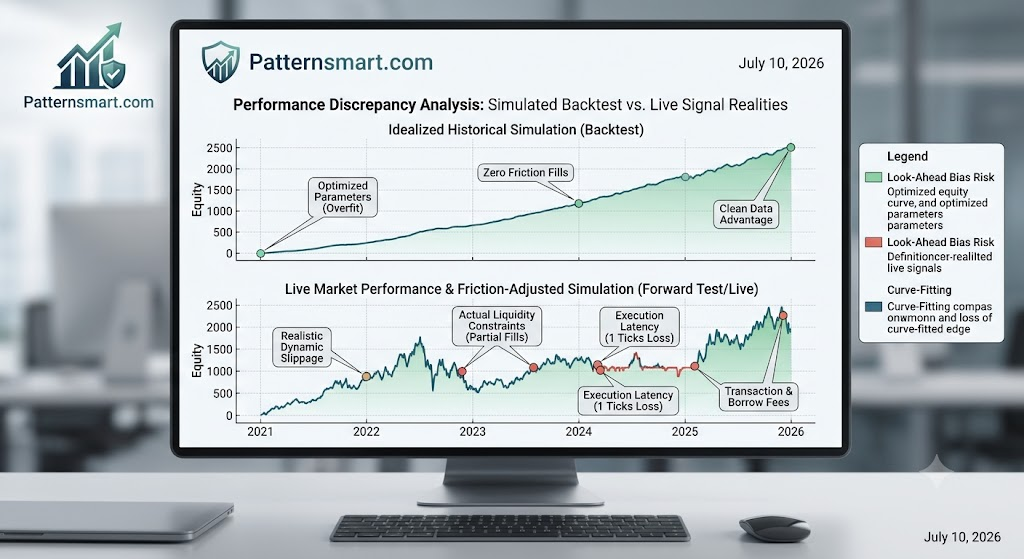 Why backtest results can look better than live signals