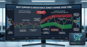 Why support and resistance zones change over time